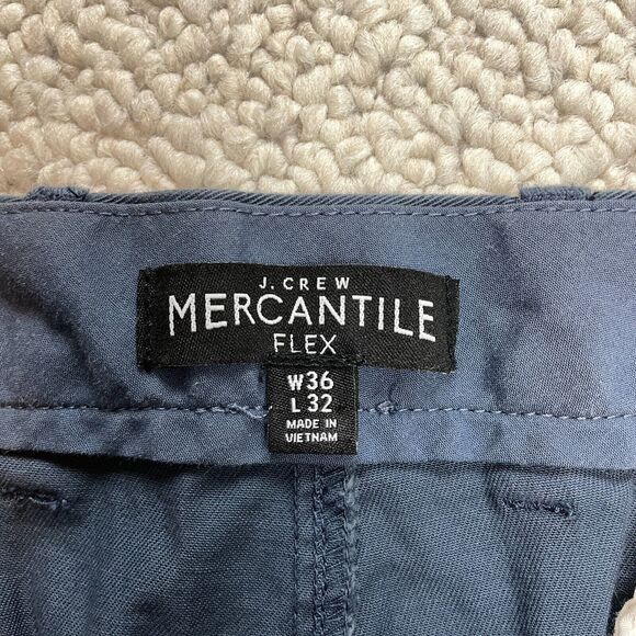J.Crew Mercantile Flex Chino Pants Mens 36x32 Straight Cotton Slacks Pockets - Picture 8 of 12